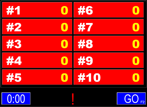 C-Target laser game has control software with display modes for individual users